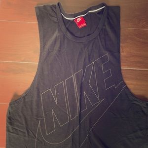 Nike black muscle tank top.